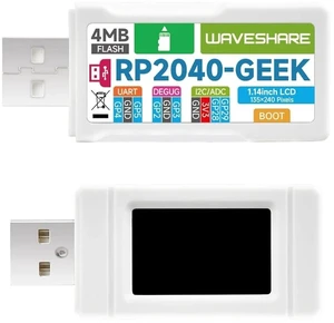 RP2040 Geek Development Board Based On RP2040 Microcontroller with 1.14inch 65K Color LCD and White Plastic Case,USB Debugging Downloader,Suitable for Raspberry Pi Pico Hardware Debug RP2040 Geek Development Board Based On RP2040 Microcontroller with 1.14inch 65K Color LCD and White Plastic Case,USB Debugging Downloader,Suitable for Raspberry Pi Pico Hardware Debug