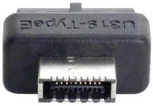 Overmolded USB 3.0 19/20Pin Motherboard Header to USB 3.1 Type-E Front Panel Extension Adapter Overmolded USB 3.0 19/20Pin Motherboard Header to USB 3.1 Type-E Front Panel Extension Adapter