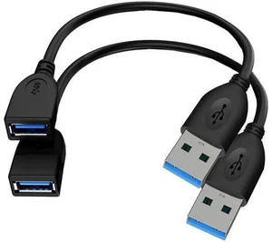 2 Pack 1FT USB 3.0 Male to Female Extension Cable, High Speed USB Extender for Keyboard, Mouse, Webcam, Camera, Hub, Printer & Hard Drive 2 Pack 1FT USB 3.0 Male to Female Extension Cable, High Speed USB Extender for Keyboard, Mouse, Webcam, Camera, Hub, Printer & Hard Drive