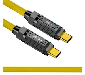 20CM Ultra Flexible USB4 Type-C Male to Male Cable | 20Gbps|140W PD|8K Video for Gaming Peripherals 20CM Ultra Flexible USB4 Type-C Male to Male Cable | 20Gbps|140W PD|8K Video for Gaming Peripherals