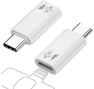 2 Pack USB C Male to Lightning Female Lavalier Microphone Adapter, Type C Converter for iPhone Wireless Lapel Mic, Compatible with iPhone 16/15 Series, iPad Air/Pro, Not Support Headphones & Data Tran 2 Pack USB C Male to Lightning Female Lavalier Microphone Adapter, Type C Converter for iPhone Wireless Lapel Mic, Compatible with iPhone 16/15 Series, iPad Air/Pro, Not Support Headphones & Data Tran