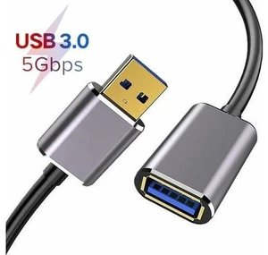 USB Extension Cable, Type A Male to Female USB 3.0 Extension Cord High Data Transfer Compatible with Webcam ,GamePad, USB Keyboard, Flash Drive, Hard Drive, Printer (10FT) USB Extension Cable, Type A Male to Female USB 3.0 Extension Cord High Data Transfer Compatible with Webcam ,GamePad, USB Keyboard, Flash Drive, Hard Drive, Printer (10FT)