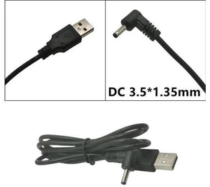 USB 2.0 A Male to 3.5x1.35mm DC Power Cable, 5V Barrel Jack Charger Adapter Cord USB 2.0 A Male to 3.5x1.35mm DC Power Cable, 5V Barrel Jack Charger Adapter Cord