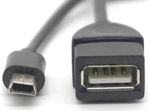 3 Pack Mini USB 5Pin Male to USB2.0 A Female OTG Adapter Cable for Phones, Tablets, Cameras & MP3/MP4 Players 3 Pack Mini USB 5Pin Male to USB2.0 A Female OTG Adapter Cable for Phones, Tablets, Cameras & MP3/MP4 Players