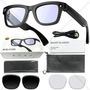 T100 AI Smart Glasses 8MP Camera, Photo/Video Recording, Bluetooth Calling, Real-Time Translation, Smart Glasses for Travel & Daily Use T100 AI Smart Glasses 8MP Camera, Photo/Video Recording, Bluetooth Calling, Real-Time Translation, Smart Glasses for Travel & Daily Use