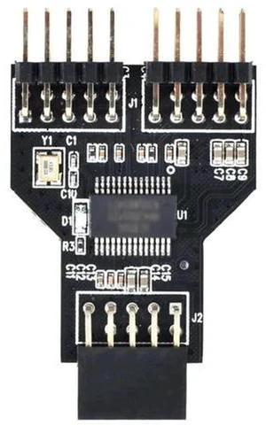 9Pin/10Pin USB 2.0 Header 1 to 2 Female Splitter Cable, Motherboard Internal Port Multiplier Hub Adapter 9Pin/10Pin USB 2.0 Header 1 to 2 Female Splitter Cable, Motherboard Internal Port Multiplier Hub Adapter