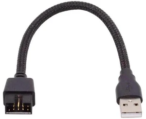 20cm Nylon Braided USB2.0 9/10Pin Motherboard Header Male to USB-A Male Extension Cable 20cm Nylon Braided USB2.0 9/10Pin Motherboard Header Male to USB-A Male Extension Cable