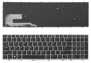 Keyboard for HP Elitebook 850 G5 755 G5 ZBook 15u G5 SILVER FRAME BLACK US Keyboard for HP Elitebook 850 G5 755 G5 ZBook 15u G5 SILVER FRAME BLACK US