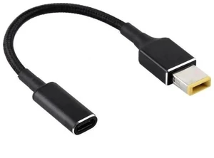 30cm Nylon Braided Big Square DC to USB-C PD 100W Power Cable | Fixed 18.5V~20V Trigger Cord for Laptops 30cm Nylon Braided Big Square DC to USB-C PD 100W Power Cable | Fixed 18.5V~20V Trigger Cord for Laptops