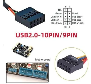0.15M USB2.0 9/10Pin Motherboard Header Male to Dual Type-A + Key-A Type-E Combo Front Panel Extension Cable 0.15M USB2.0 9/10Pin Motherboard Header Male to Dual Type-A + Key-A Type-E Combo Front Panel Extension Cable