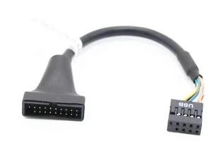 USB3.0 20Pin Female to USB2.0 9Pin Female Header Adapter Cable, Mainboard Internal Converter Cord for Desktop PC USB3.0 20Pin Female to USB2.0 9Pin Female Header Adapter Cable, Mainboard Internal Converter Cord for Desktop PC