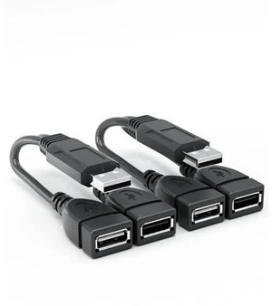 2-Port USB 2.0 Male to Dual Female Splitter Cable, High Speed Data & Charging Cord for PC, Laptop, Car, TV, Xbox, External HDD 2-Port USB 2.0 Male to Dual Female Splitter Cable, High Speed Data & Charging Cord for PC, Laptop, Car, TV, Xbox, External HDD
