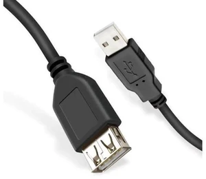0.3M/1FT Black USB 3.0 Type-A Male to Female Extension Cable 0.3M/1FT Black USB 3.0 Type-A Male to Female Extension Cable