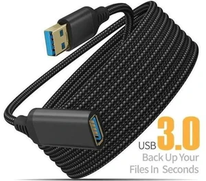 6.6FT USB 3.0 Extension Cable, Type A Male to Female High Speed Cord for Keyboard, Mouse, Flash Drive, Hard Drive 6.6FT USB 3.0 Extension Cable, Type A Male to Female High Speed Cord for Keyboard, Mouse, Flash Drive, Hard Drive