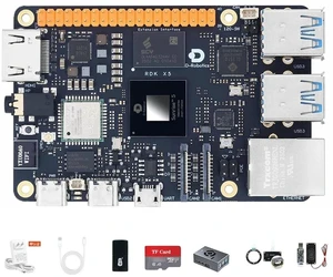 D-Robotics RDK X5 Development Board - 10 Tops AI, 4GB/8GB RAM, Sunrise 5 Chip, Octa-core Cortex A55, MIPI DSI, HDMI, Wi-Fi 6, Bluetooth 5.4, Ready-to-Use (8GB RAM,6-MIC Array) D-Robotics RDK X5 Development Board - 10 Tops AI, 4GB/8GB RAM, Sunrise 5 Chip, Octa-core Cortex A55, MIPI DSI, HDMI, Wi-Fi 6, Bluetooth 5.4, Ready-to-Use (8GB RAM,6-MIC Array)