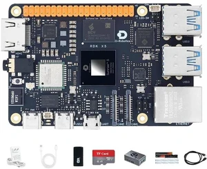 D-Robotics RDK X5 Development Board - 10 Tops AI, 4GB/8GB RAM, Sunrise 5 Chip, Octa-core Cortex A55, MIPI DSI, HDMI, Wi-Fi 6, Bluetooth 5.4, Ready-to-Use (4GB RAM,Binocular Camera) D-Robotics RDK X5 Development Board - 10 Tops AI, 4GB/8GB RAM, Sunrise 5 Chip, Octa-core Cortex A55, MIPI DSI, HDMI, Wi-Fi 6, Bluetooth 5.4, Ready-to-Use (4GB RAM,Binocular Camera)