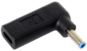 90 Degree Angled USB 3.1 Type C Female to DC 4.5mm x 3.0mm PD Emulator Trigger Adapter, USB-C PD Power Converter for Dell/HP Laptops with 4.5*3.0mm DC Barrel Jack 90 Degree Angled USB 3.1 Type C Female to DC 4.5mm x 3.0mm PD Emulator Trigger Adapter, USB-C PD Power Converter for Dell/HP Laptops with 4.5*3.0mm DC Barrel Jack