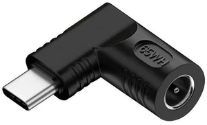 90 Degree Right Angle DC 5.5x1.7mm 20V Input to USB-C Output Power Adapter, 65W PD Fast Charging Converter Plug for Laptops, Phones and All USB-C Devices 90 Degree Right Angle DC 5.5x1.7mm 20V Input to USB-C Output Power Adapter, 65W PD Fast Charging Converter Plug for Laptops, Phones and All USB-C Devices