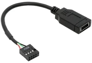 0.15M Short USB 2.0 9Pin/10Pin Motherboard Header Male to Key-A Type-E Front Panel Socket Extension Cable, Internal Mainboard to Chassis USB-C Port Converter Cord 0.15M Short USB 2.0 9Pin/10Pin Motherboard Header Male to Key-A Type-E Front Panel Socket Extension Cable, Internal Mainboard to Chassis USB-C Port Converter Cord