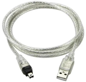 1.5M USB 2.0 to IEEE 1394 4Pin iLink Firewire Cable Specially for DCR-TRV75E DV Camcorder, 4.92FT 1.5M USB 2.0 to IEEE 1394 4Pin iLink Firewire Cable Specially for DCR-TRV75E DV Camcorder, 4.92FT