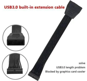 14.7CM(5.8IN) USB3.0 Mainboard Header Female to External Male Extension Cable, Internal Host Port Extend Cord 14.7CM(5.8IN) USB3.0 Mainboard Header Female to External Male Extension Cable, Internal Host Port Extend Cord