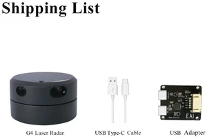 EAI YDLIDAR G4 360 Degree 2D Laser Range Lidar Sensor 12 Meters Scanning Radius for Obstacle Avoidance and Navigation of Robots ROS Mapping Regional Security Assisted Driving EAI YDLIDAR G4 360 Degree 2D Laser Range Lidar Sensor 12 Meters Scanning Radius for Obstacle Avoidance and Navigation of Robots ROS Mapping Regional Security Assisted Driving