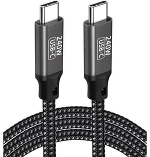 2M/6.6FT Nylon Braided USB-C to USB-C Cable | PD3.1 240W(48V 5A) Super Fast Charging Cord Compatible with MacBook Pro, iPad Pro, Galaxy S22/A10 & All USB-C Devices 2M/6.6FT Nylon Braided USB-C to USB-C Cable | PD3.1 240W(48V 5A) Super Fast Charging Cord Compatible with MacBook Pro, iPad Pro, Galaxy S22/A10 & All USB-C Devices