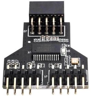 USB 2.0 9Pin/10Pin Motherboard Header 1-to-2 Splitter Adapter, Internal Front Panel USB Hub Extension Connector for PC Mainboard USB 2.0 Port Expansion USB 2.0 9Pin/10Pin Motherboard Header 1-to-2 Splitter Adapter, Internal Front Panel USB Hub Extension Connector for PC Mainboard USB 2.0 Port Expansion