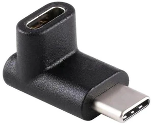 Up & Down 90 Degree Reversible USB 3.1 Type-C Male to Female Adapter, Low Profile Elbow Extension Connector Supports Charging Data Video for Laptops & Phones Up & Down 90 Degree Reversible USB 3.1 Type-C Male to Female Adapter, Low Profile Elbow Extension Connector Supports Charging Data Video for Laptops & Phones