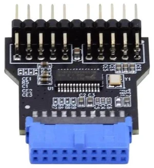 USB 3.0 19/20Pin Motherboard Header 1-to-2 Splitter Hub Adapter, Convert USB3.0 Internal Port to Dual USB2.0 9/10Pin Headers for Desktop PC DIY Chassis Modding USB 3.0 19/20Pin Motherboard Header 1-to-2 Splitter Hub Adapter, Convert USB3.0 Internal Port to Dual USB2.0 9/10Pin Headers for Desktop PC DIY Chassis Modding