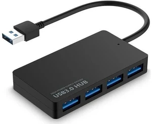 Black Ultra Slim 4-Port USB 3.0 Splitter Hub, High Speed 5Gbps USB Port Expander Compatible with MacBook Air, Mac Mini, iMac Pro, Surface, Ultrabooks, Laptops & PCs Black Ultra Slim 4-Port USB 3.0 Splitter Hub, High Speed 5Gbps USB Port Expander Compatible with MacBook Air, Mac Mini, iMac Pro, Surface, Ultrabooks, Laptops & PCs