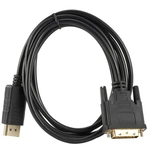 DP to DVI Adapter Cable 1.8m DisplayPort Male to DVI-D 24+1 Male, 1080p Video Converter for Computer/Projector/Monitor DP to DVI Adapter Cable 1.8m DisplayPort Male to DVI-D 24+1 Male, 1080p Video Converter for Computer/Projector/Monitor