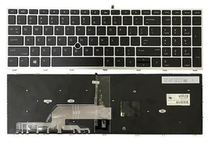 US Replacment keyboard for HP ProBook 650 G4 G5 Laptop Keyboard US Backlit Silver US Replacment keyboard for HP ProBook 650 G4 G5 Laptop Keyboard US Backlit Silver