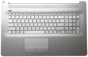 Replacement for HP 17BY 17-by 17CA 17-CA Laptop Upper Top Cover Case Palmrest Backlit Keyboard Touchpad Assembly Part with ODD L92783-001 6070B1308113 Top Cover Sliver 2020 Year Replacement for HP 17BY 17-by 17CA 17-CA Laptop Upper Top Cover Case Palmrest Backlit Keyboard Touchpad Assembly Part with ODD L92783-001 6070B1308113 Top Cover Sliver 2020 Year