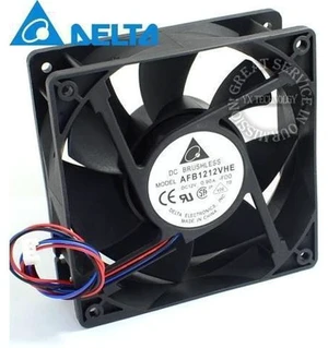 Delta AFB1212VHE -F00 signal 120mm 12cm DC 12V 0.90A 3-pin server inverter axial blower cooler cooling fan Delta AFB1212VHE -F00 signal 120mm 12cm DC 12V 0.90A 3-pin server inverter axial blower cooler cooling fan