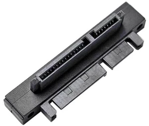 90 Degree Down Angled SATA 22Pin Male to Female Extension Adapter, 7+15 SATA Right Angle Connector 90 Degree Down Angled SATA 22Pin Male to Female Extension Adapter, 7+15 SATA Right Angle Connector