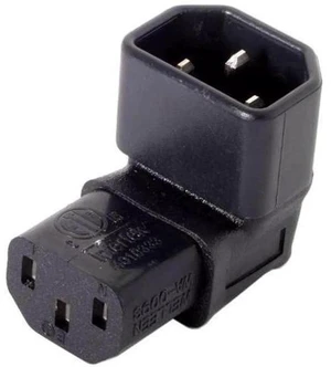 IEC C14 Male to Up Angled C13 Female Power Adapter 10A 250V 90 Degree Vertical Extension Connector for Computer Monitor PDU Printer Chassis IEC C14 Male to Up Angled C13 Female Power Adapter 10A 250V 90 Degree Vertical Extension Connector for Computer Monitor PDU Printer Chassis