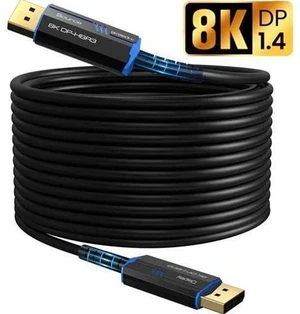 3.3FT Black Fiber Optic DP 1.4 Cable, 32.4Gbps High Speed DisplayPort Cord Supports 8K@60Hz,4K@144Hz 3D HDR HDCP2.2 for VR Headset Gaming Monitor PC HDTV Projector 3.3FT Black Fiber Optic DP 1.4 Cable, 32.4Gbps High Speed DisplayPort Cord Supports 8K@60Hz,4K@144Hz 3D HDR HDCP2.2 for VR Headset Gaming Monitor PC HDTV Projector