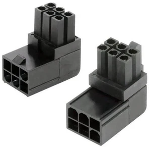 2 Pack 90 Degree Up/Down ATX 6Pin Male to Female GPU Power Angle Adapter Connector 2 Pack 90 Degree Up/Down ATX 6Pin Male to Female GPU Power Angle Adapter Connector