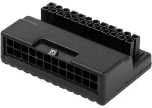 90 Degree Right Angle ATX 24Pin Adapter Board, ATX 24Pin Male to Female Pass-Through Connector for Desktop Motherboard PSU Wiring 90 Degree Right Angle ATX 24Pin Adapter Board, ATX 24Pin Male to Female Pass-Through Connector for Desktop Motherboard PSU Wiring