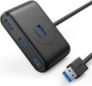 UGREEN 4 Port USB Hub 3.0 Data Hub with 3ft Portable Extension Cable High Speed Compatible for MacBook Air Mac Mini iMac Pro Microsoft Surface Ultrabooks Black UGREEN 4 Port USB Hub 3.0 Data Hub with 3ft Portable Extension Cable High Speed Compatible for MacBook Air Mac Mini iMac Pro Microsoft Surface Ultrabooks Black