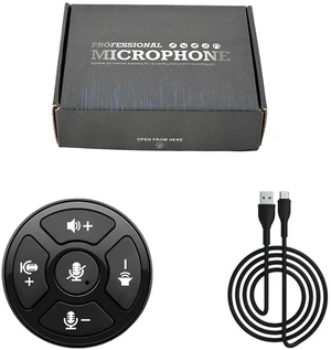 GAM-UM10 Omnidirectional USB Desktop Microphone Plug-and-Play, 360° Pickup, for Conference / Laptop / Live Streaming / Gaming / Recording GAM-UM10 Omnidirectional USB Desktop Microphone Plug-and-Play, 360° Pickup, for Conference / Laptop / Live Streaming / Gaming / Recording