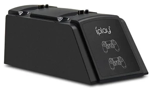 Dual Charging Station for PS4 Controller 2-Slot Gamepad Charger Dock, Compatible with PS4/PS4 Slim/PS4 Pro, with LED Indicator- black Dual Charging Station for PS4 Controller 2-Slot Gamepad Charger Dock, Compatible with PS4/PS4 Slim/PS4 Pro, with LED Indicator- black