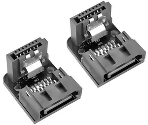 2 PCS 90 Degree SATA 7Pin Male to Female Adapter, Right Angle SATA Data Converter for Motherboard SSD HDD Desktop PC 2 PCS 90 Degree SATA 7Pin Male to Female Adapter, Right Angle SATA Data Converter for Motherboard SSD HDD Desktop PC