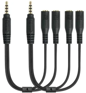 3.5mm Male to Dual Female Y Audio Splitter Cable, Stereo Headphone Sharing Adapter Cord for MP3 MP4 Players 3.5mm Male to Dual Female Y Audio Splitter Cable, Stereo Headphone Sharing Adapter Cord for MP3 MP4 Players