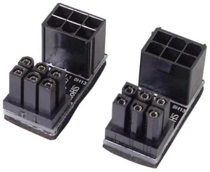 2 Pack 180 Degree Angled ATX 6Pin GPU Power Connector Adapter for Desktop Graphics Cards 2 Pack 180 Degree Angled ATX 6Pin GPU Power Connector Adapter for Desktop Graphics Cards