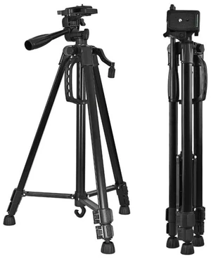 Portable 3366 Tripod Stand Multi-Function Floor Tripod for Phone/Live Streaming/Vlog/Photography, Selfie Video Recording, Lightweight & Adjustable - black Portable 3366 Tripod Stand Multi-Function Floor Tripod for Phone/Live Streaming/Vlog/Photography, Selfie Video Recording, Lightweight & Adjustable - black