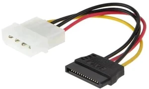 5 Pack 4 Inch 4Pin Molex to 15Pin SATA Power Adapter Cables for PC Storage Devices 5 Pack 4 Inch 4Pin Molex to 15Pin SATA Power Adapter Cables for PC Storage Devices