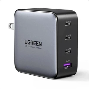 UGREEN 100W USB C Wall Charger - 4 Port GaN PD Fast Charger USB-C Power Adapter Compatible with MacBook Pro/Air, Dell XPS, iPad Mini/Pro, iPhone 13/13 Pro Max/iPhone 12, Galaxy S22/S21, Pixel UGREEN 100W USB C Wall Charger - 4 Port GaN PD Fast Charger USB-C Power Adapter Compatible with MacBook Pro/Air, Dell XPS, iPad Mini/Pro, iPhone 13/13 Pro Max/iPhone 12, Galaxy S22/S21, Pixel