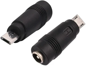 Micro DC Power Adapter DC5.5x2.1mm to Micro USB 5V DC Power Supply Charging Cables Connector for Cellphone, Tablet,MP3 and Micro USB Device.(2Pack-Micro) Micro DC Power Adapter DC5.5x2.1mm to Micro USB 5V DC Power Supply Charging Cables Connector for Cellphone, Tablet,MP3 and Micro USB Device.(2Pack-Micro)